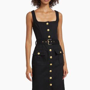 L'AGENCE Idy Button-Front Tank Dress- NWT